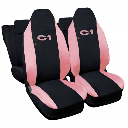 Coprisedili Citroen C1 Bicolore Rosa - Linea Donna - 